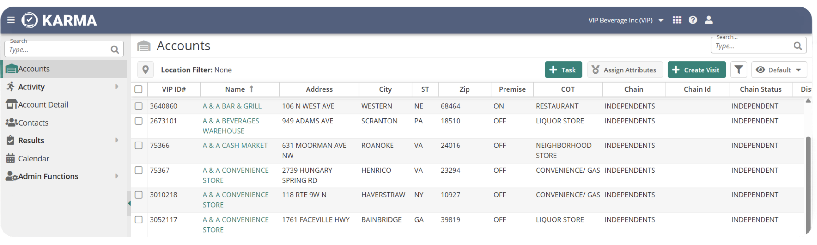 KARMA Application Screenshot